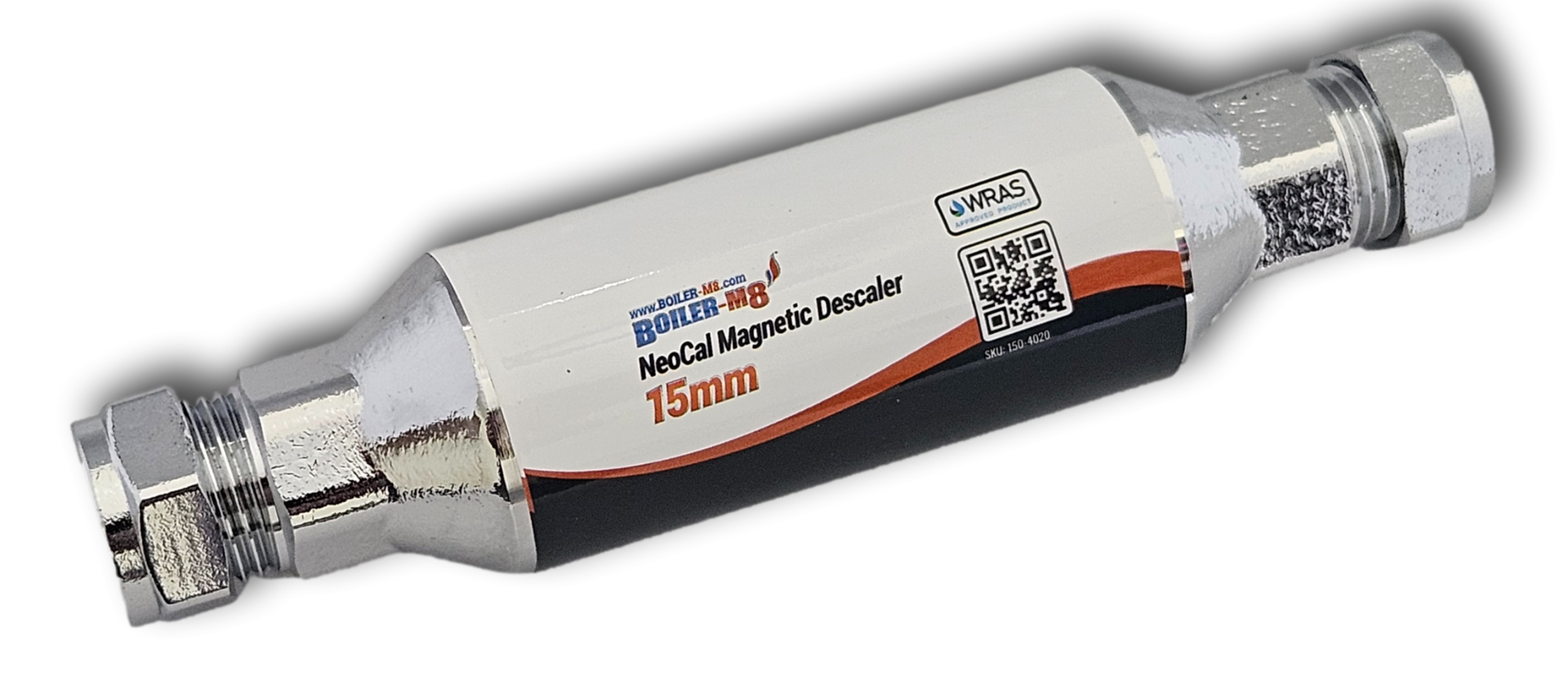 Boiler-m8 Ultimate Magnetic Central Heating System Boiler Filter 22mm - Angled View