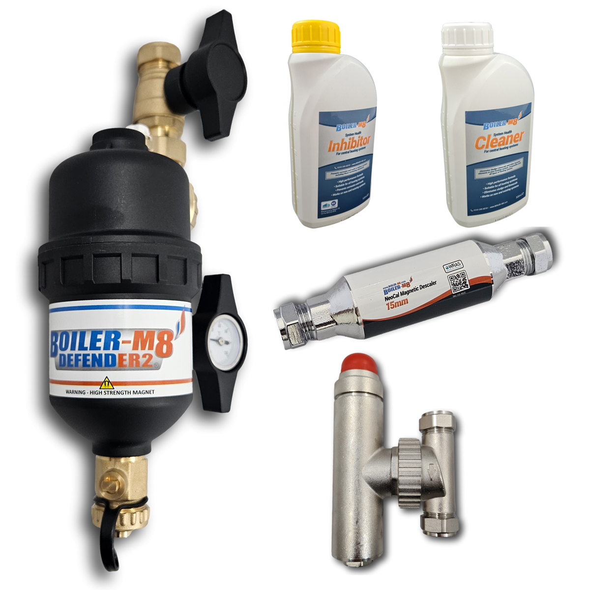 Boiler-m8 Ultimate Central Heating Water Treatment Part L Compliance Pack 22mm